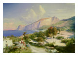 The Marina Grande, Capri, circa 1829 reproduction procédé giclée par Karl Blechen