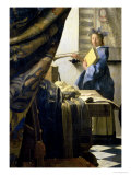The Painter in His Studio, 1665-6 Giclee Print by Jan Vermeer