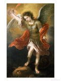 Saint Michael Banishes the Devil to the Abyss, 1665/68 reproduction procédé giclée par Bartolome Esteban Murillo