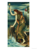 Hero Awaiting the Return of Leander Giclee Print by Evelyn De Morgan