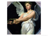 Study of Victory for the Apotheosis of Homer, 1826-27 reproduction procédé giclée par Jean-Auguste-Dominique Ingres
