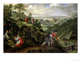 Parable of the Labourers in the Vineyard, circa 1580-90 reproduction procédé giclée par Marten van Valckenborch