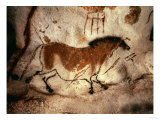 Rock Painting of a Horse, circa 17000 BC Giclée-Druck