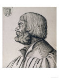Profile Portrait of Albrecht Durer (1471-1528), 1527 reproduction procédé giclée par Albrecht Dürer