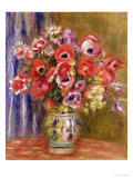 Vase of Tulips and Anemones, circa 1895 Giclee Print by Pierre-Auguste Renoir