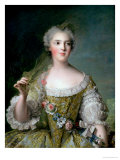 Portrait of Madame Sophie (1734-82), Daughter of Louis XV, at Fontevrault, 1748 Giclee Print by Jean-Marc Nattier
