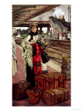 Waiting at the Station, Willesden Junction, circa 1874 reproduction procédé giclée par James Tissot