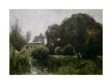 Souvenir of the Villa Borghese, 1855 reproduction procédé giclée par Jean-Baptiste-Camille Corot