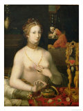 Woman at Her Toilette, 1585-95 Giclee-trykk av Francois Bunel