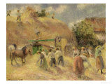 The Harvest, 1883 reproduction procédé giclée par Camille Pissarro