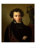 Portrait of Alexander Pushkin, 1827 Giclee Print by Orest Adamovich Kiprensky