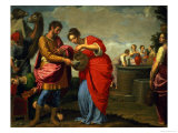 Rebecca and Eliezer at the Well, circa 1626-27 Giclée-Druck von Ottavio Vannini