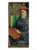 Portrait of Cardinal Bessarion (1402-72) circa 1475 reproduction procédé giclée par Joos van Gent