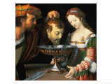 Salome with the Head of John the Baptist, 1520/24 Giclée-tryk af Andrea Solario Salome with the Head of John the Baptist, 1520/24 Giclée-tryk af Andrea Solario