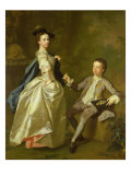 The Hon. Rachel Hamilton and Her Brother, the Hon. Charles Hamilton, 1740 Giclee Print by Allan Ramsay