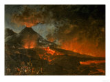 Vesuvius Erupting Giclee Print