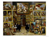 Archduke Leopold Wilhelm (1614-61) in His Picture Gallery, circa 1647 reproduction procédé giclée par David Teniers the Younger