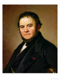 Portrait of Marie Henri Beyle, Known as Stendhal (1783-1842) 1840 Giclee Print by Johan Olaf Sodermark