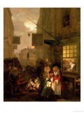 Noche Lámina giclée por William Hogarth