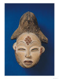 Pounou Female Funerary Mask, Gabon, 19th-20th Century Giclee Print