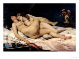 Le Sommeil, 1866 reproduction procédé giclée par Gustave Courbet
