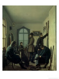 Preparations for Hunting, 1836 Giclee Print by Jevgraf Fiodorovitch Krendovsky