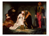 The Execution of Lady Jane Grey, 1833 Wydruk giclee autor Hippolyte Delaroche