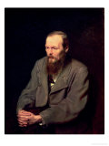 Portrait of Fyodor Dostoyevsky (1821-81) 1872 Reproduction procédé giclée par Vasili Grigorevich Perov