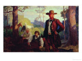 The James Brothers in Missouri Reproduction procédé giclée par Newell Convers Wyeth