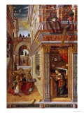The Annunciation with St. Emidius, 1486 Giclee Print by Carlo Crivelli