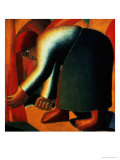 Woman Cutting, circa 1900 Giclee Print by Kasimir Malevich