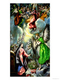 The Annunciation (panel) Giclée-Druck von El Greco 