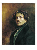 Self Portrait, circa 1837 Giclée-tryk af Eugene Delacroix Self Portrait, circa 1837 Giclée-tryk af Eugene Delacroix