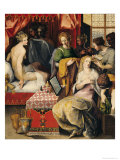 Hyante and Climene at Their Toilet Giclee Print by Toussaint Dubreuil