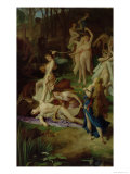 The Death of Orpheus, 1866 Giclee Print by Emile Levy