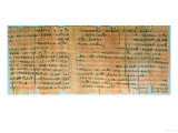 The Chester Beatty Medical Papyrus, New Kingdom, circa 1200 BC (Papyrus) Giclee Print
