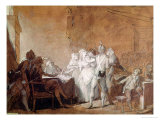 The Arrest of Charlotte Corday (1768-93) reproduction procédé giclée par Louis Leopold Boilly