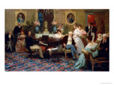 Chopin Playing the Piano in Prince Radziwill's Salon, 1887 reproduction procédé giclée par Henryk Siemiradzki