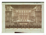 Performance of the Opera "Alceste," Performed in the Marble Courtyard at the Chateau De Versailles Giclee Print