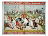 Poster Advertising the Barnum and Bailey Greatest Show on Earth Giclée-Druck