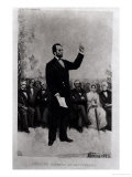 Lincoln's (1809-65) Address at Gettysburg, 1895 Reproduction procédé giclée par Stephen James Ferris