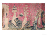 The seven-headed beast from the sea receiving the homage of men, no.41  Lámina giclée por Nicolas Bataille