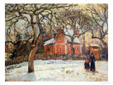Chestnut Trees at Louveciennes, circa 1871-2 reproduction procédé giclée par Camille Pissarro