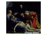 The Dead Christ Mourned ("The Three Maries"), circa 1604 reproduction procédé giclée par Annibale Carracci
