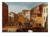 Game of Bowls in the Campo Dei Gesuiti, Venice Giclee Print by Gabriele Bella