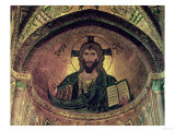 Christ Pantocrator, in the Apse, Byzantine, 12th Century Reproduction procédé giclée