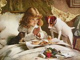 Suspense, Poster Giclée-tryk af Charles Burton Barber