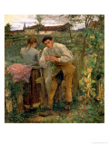 Rural Love, 1882 Giclee-trykk av Jules Bastien-Lepage Rural Love, 1882 Giclee-trykk av Jules Bastien-Lepage