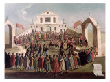 Game of Football at Sant'Alvise, Venice Giclee Print by Gabriele Bella