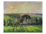 The Church and Farm of Eragny, 1895  Lámina giclée por Camille Pissarro
